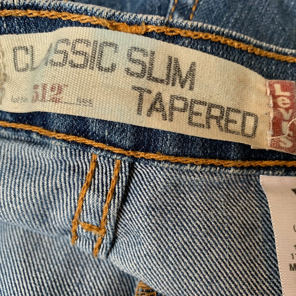 LEVI 512 CLASSIC SLIM TAPERED JEANS SIZE 12 - Picture 5 of 8